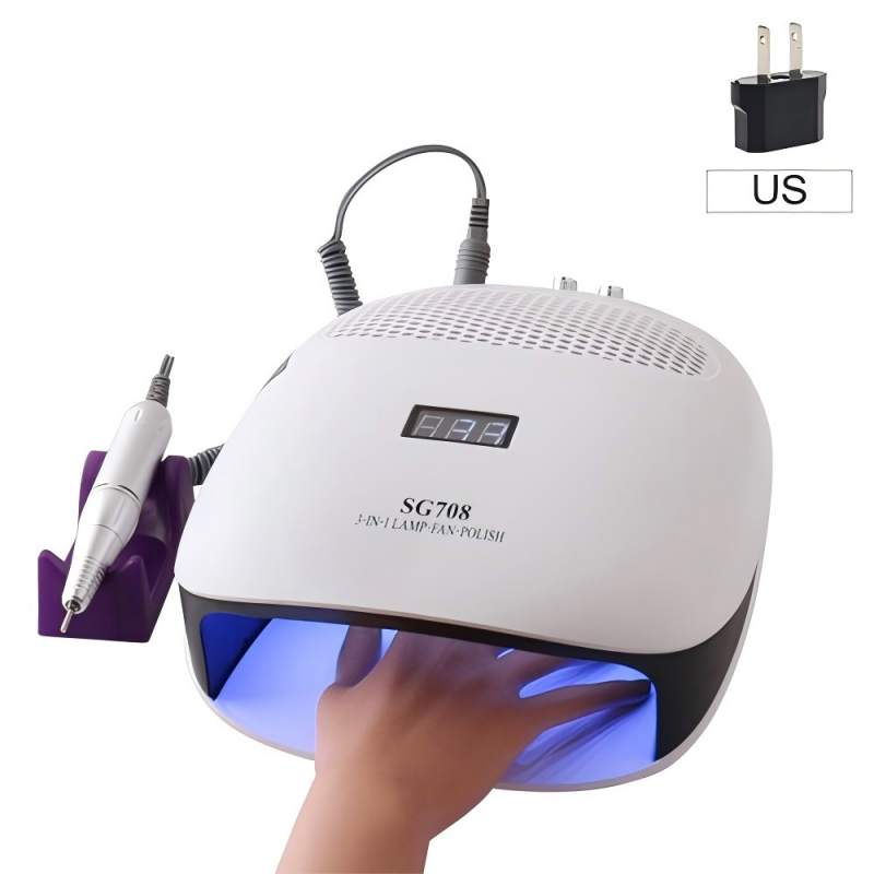 Lampu Kuku Pegang Tangan Tiga Gabungan dengan Bantal